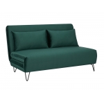 Sofa / lova ZENIA (aksominė žalia)